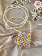 Load image into Gallery viewer, Rahma Airpods Bag - Crystal And Pearl Stones