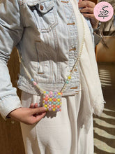 Load image into Gallery viewer, Rahma Airpods Bag - Crystal And Pearl Stones