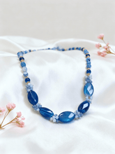Load image into Gallery viewer, Sahar Blue Agate Stones Necklace