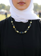 Load image into Gallery viewer, Wessam Necklace - Black Stones