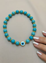Load image into Gallery viewer, Turquoise Eye Bracelet