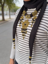 Load image into Gallery viewer, Flower Necklace Scarf - Cotton