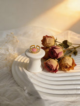 Load image into Gallery viewer, Pink Glow Rings - Stainless Steel