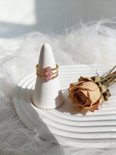 Load image into Gallery viewer, Pink Glow Rings - Stainless Steel