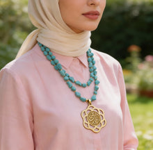 Load image into Gallery viewer, Dina Simple Necklace - Turquoise Stones