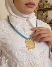 Load image into Gallery viewer, Arabic Necklace - Turquoise Stones