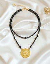 Load image into Gallery viewer, Delicate Necklace - Black Stones