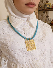 Load image into Gallery viewer, Arabic Necklace - Turquoise Stones