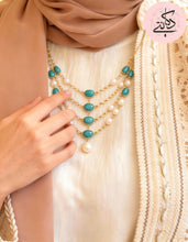Load image into Gallery viewer, Pearl Necklace - Turquoise and Pearl