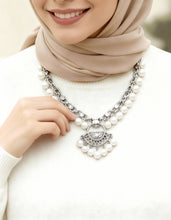 Load image into Gallery viewer, Arabic Heritage Necklace - Silver Plated