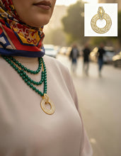 Load image into Gallery viewer, Ayat ElKursi Calligraphy Glow - Gold Plated - Ramadan Elegant