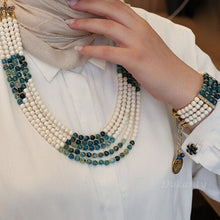 Load image into Gallery viewer, Enas Set - Agate And Turquoise Stones