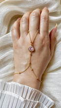 Load image into Gallery viewer, Pink Heart Hand Chain - Stainless Steel