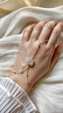 Load image into Gallery viewer, Silver Squar Hand Chain - Stainless Steel