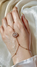 Load image into Gallery viewer, White Heart Hand Chain - Stainless Steel