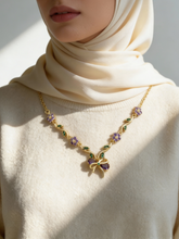 Load image into Gallery viewer, Floral Necklace - Stainless Steel