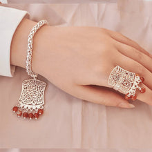 Load image into Gallery viewer, Yaldize Set - Silver Plated and Agate