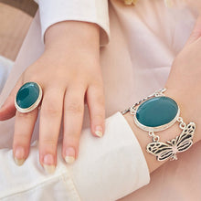 Load image into Gallery viewer, Amoula Set - Silver Plated and Agate