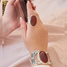 Load image into Gallery viewer, Amoula Set - Silver Plated and Agate