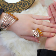 Load image into Gallery viewer, Amira Set - Silver Plated and Agate