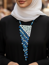 Load image into Gallery viewer, Shades of blue Necklace - Silver Plated