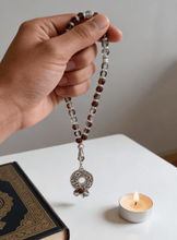 Load image into Gallery viewer, Grey & Brown Rosary - Agate Stones