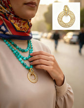 Load image into Gallery viewer, Ayat ElKursi Calligraphy Glow - Gold Plated - Ramadan Elegant