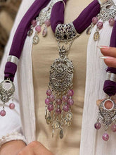 Load image into Gallery viewer, Sara Necklace Scarf - Purple