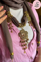 Load image into Gallery viewer, Brown Necklace Scarf
