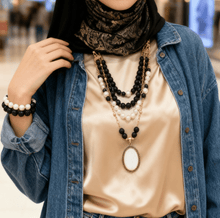 Load image into Gallery viewer, Talah Elegant Set Pearl &amp; Marjan
