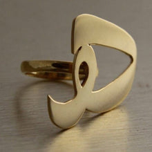 Load image into Gallery viewer, Letter Customized Ring - Gold Plated
