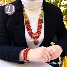 Load image into Gallery viewer, Glorious Rama Set - Red Coral Stone
