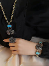 Load image into Gallery viewer, Aribian Flower Set - Pure Copper and Agate
