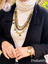 Load image into Gallery viewer, Hazel Blossoms Set - Tiger Eyes Stone
