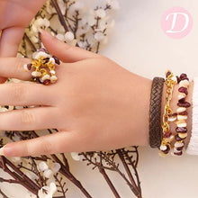 Load image into Gallery viewer, Ayat Leather Bracelet Set
