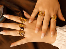 Load image into Gallery viewer, Lauren Ring Set - Gold Plated
