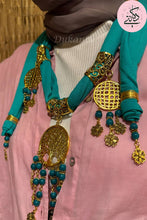 Load image into Gallery viewer, Turquoise Necklace Scarf
