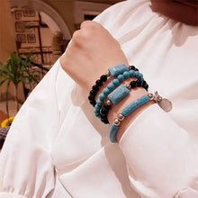Load image into Gallery viewer, Aisha Bracelets Set - Turquoise and Agate
