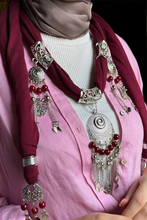 Load image into Gallery viewer, Red Necklace Scarf
