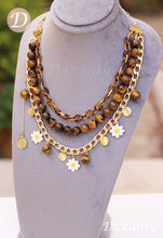 Load image into Gallery viewer, Hazel Blossoms Set - Tiger Eyes Stone
