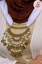 Load image into Gallery viewer, White Arabic Necklace Scarf
