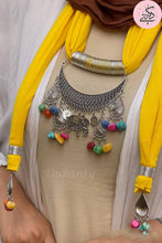 Load image into Gallery viewer, Yellow Arabic Necklace Scarf
