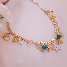 Load image into Gallery viewer, Basma Stainless Star Shell Turquoise Set
