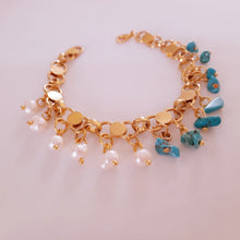 Load image into Gallery viewer, Jawaher Set - Turquoise Stones
