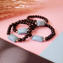 Load image into Gallery viewer, Aisha Bracelets Set - Turquoise and Agate
