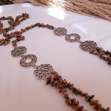 Load image into Gallery viewer, Linda Necklace - Brown Seashell Stone
