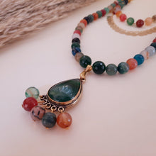 Load image into Gallery viewer, Sultana Nahid Necklace - Colorful Agate
