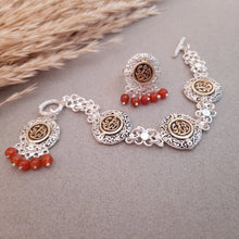 Load image into Gallery viewer, "Anta Omry" Set - Silver Plated and Agate
