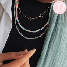 Load image into Gallery viewer, Stary Necklace Set - Crystal and Jamayka Stone
