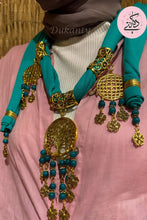 Load image into Gallery viewer, Turquoise Necklace Scarf
